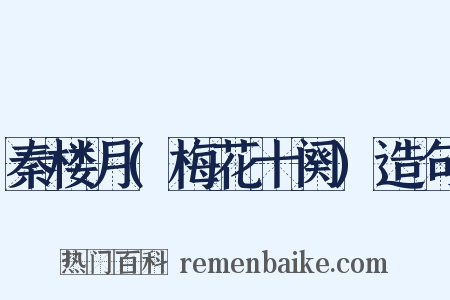 秦楼月(梅花十阕)造句是什么意思的图片